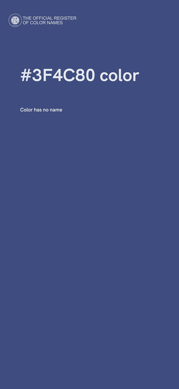 #3F4C80 color image