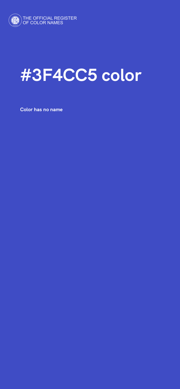 #3F4CC5 color image