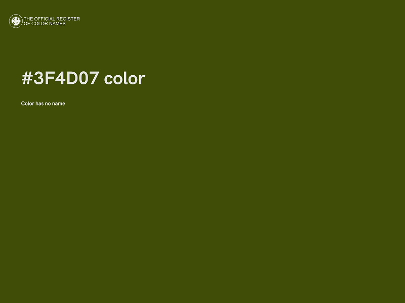 #3F4D07 color image