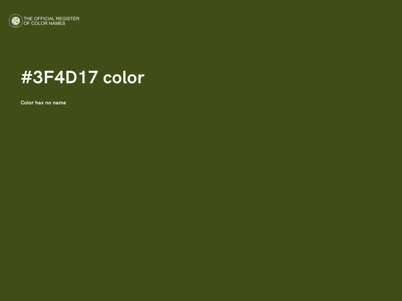 #3F4D17 color image