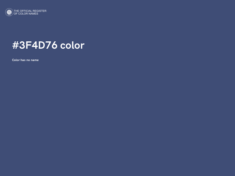 #3F4D76 color image