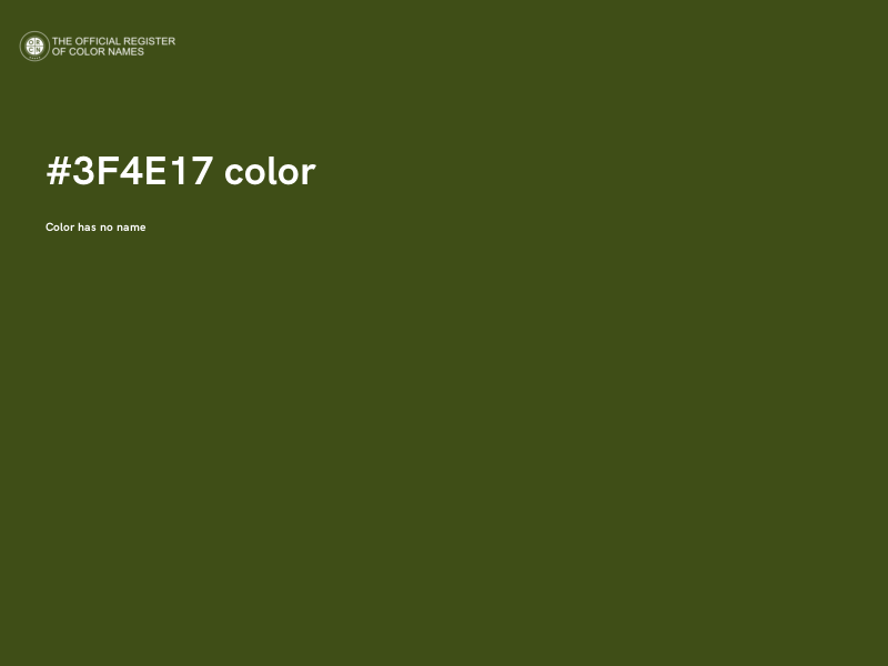 #3F4E17 color image