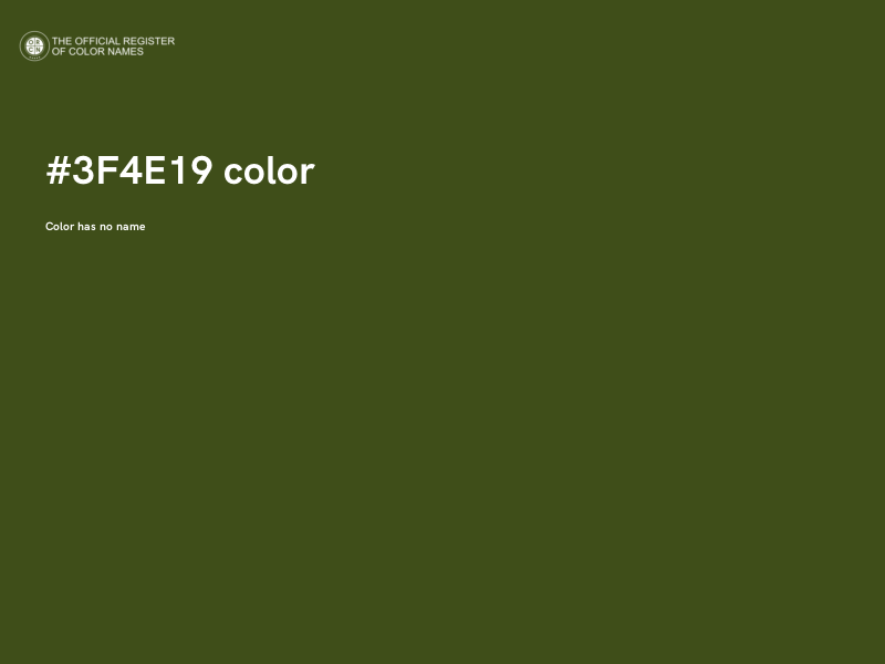 #3F4E19 color image