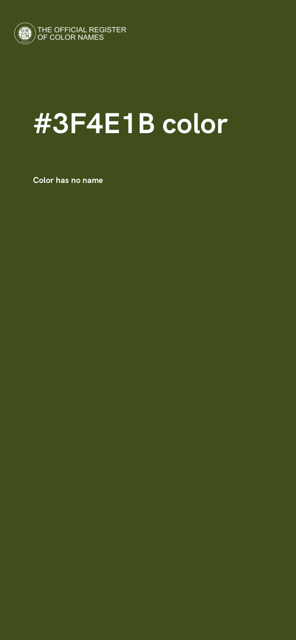 #3F4E1B color image
