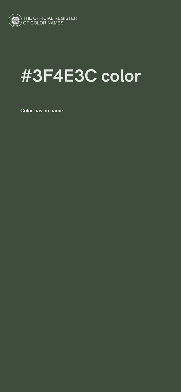 #3F4E3C color image