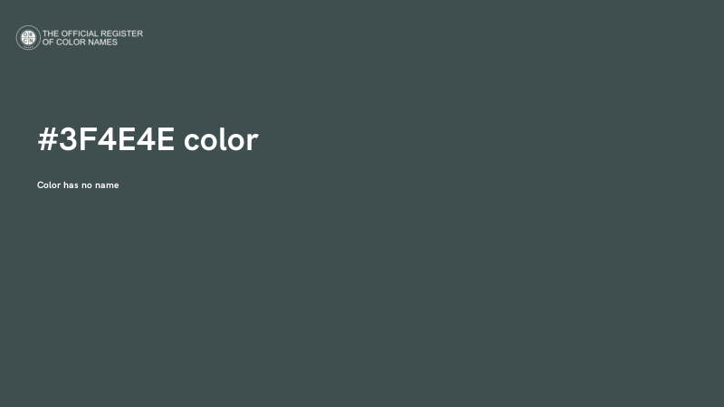 #3F4E4E color image