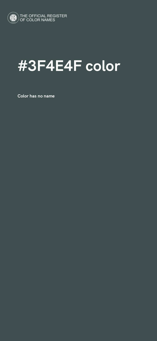 #3F4E4F color image