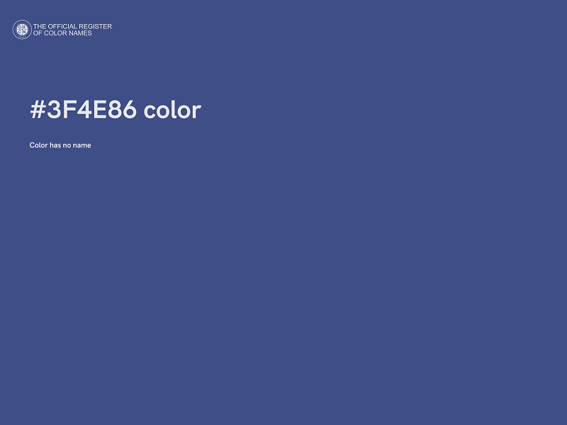 #3F4E86 color image