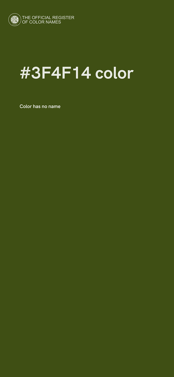 #3F4F14 color image