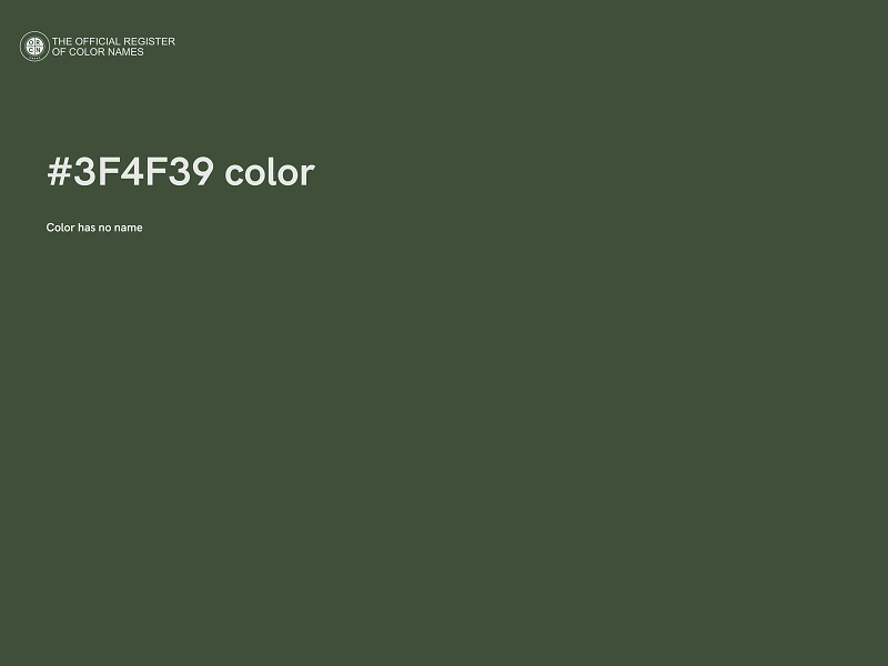 #3F4F39 color image