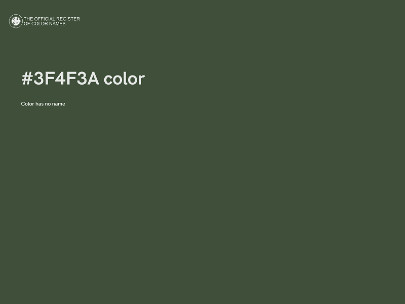 #3F4F3A color image