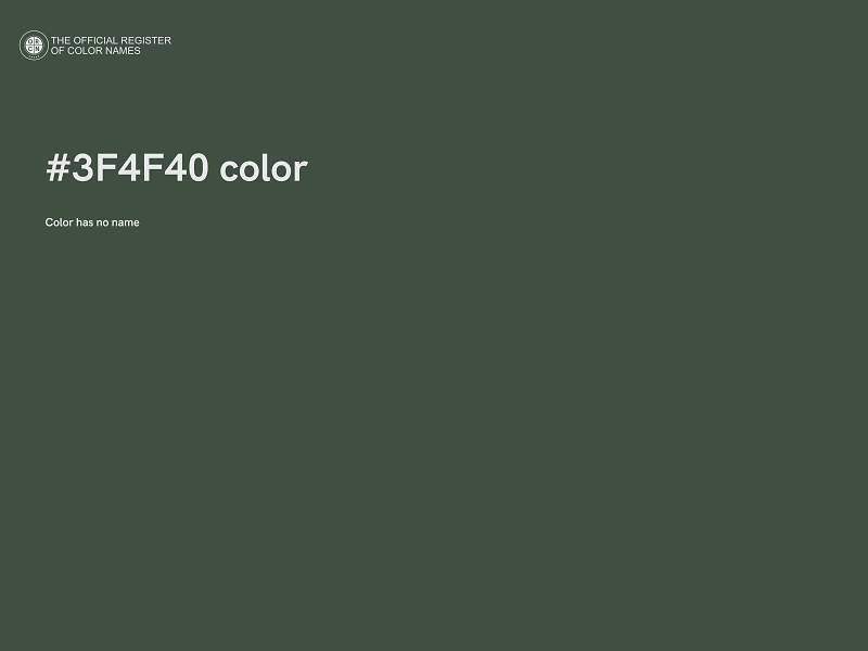 #3F4F40 color image