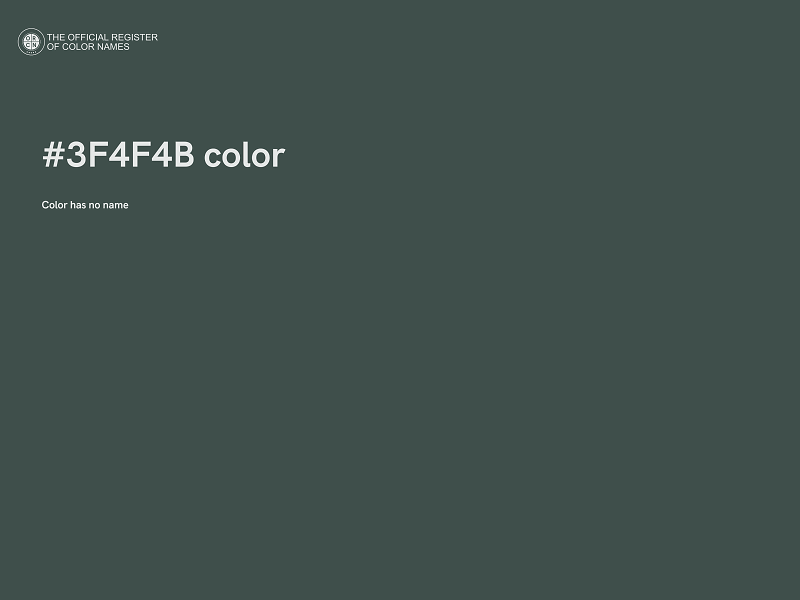 #3F4F4B color image