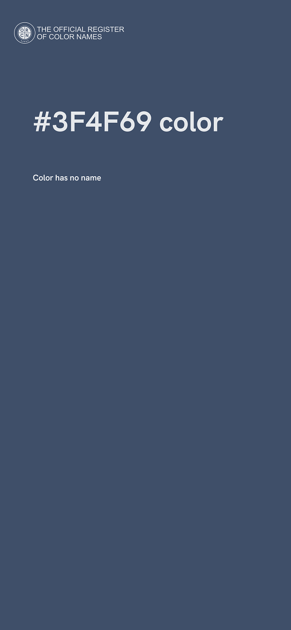 #3F4F69 color image