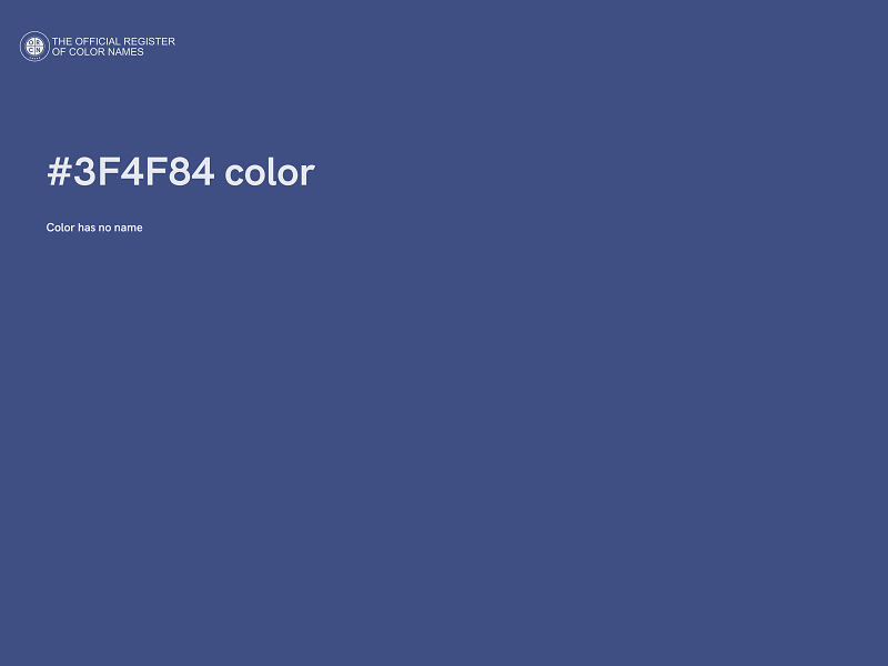 #3F4F84 color image