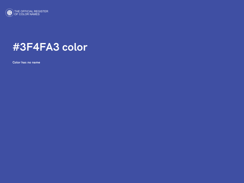 #3F4FA3 color image