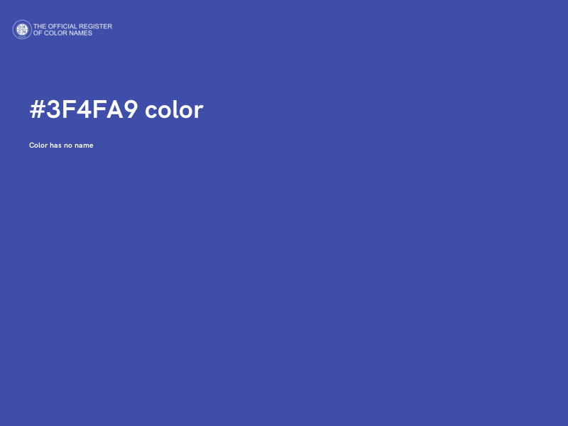#3F4FA9 color image