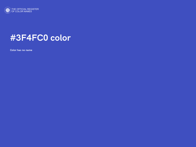 #3F4FC0 color image
