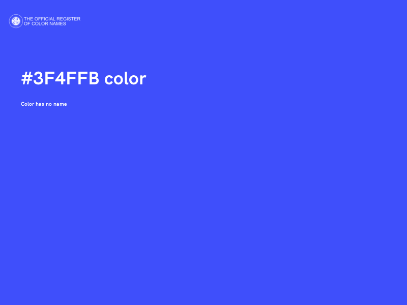 #3F4FFB color image