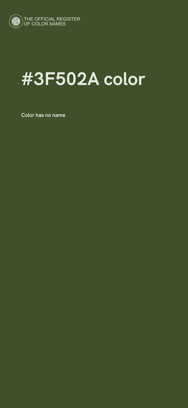 #3F502A color image