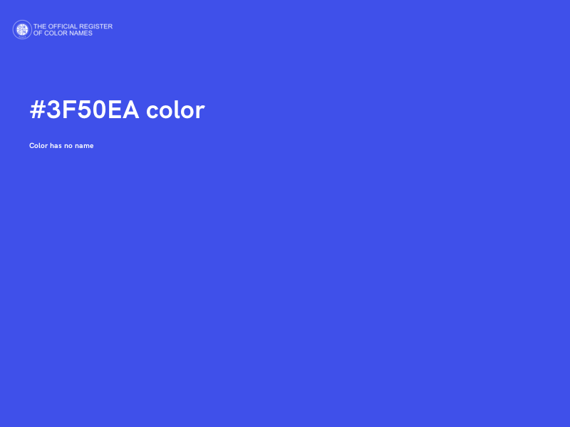 #3F50EA color image