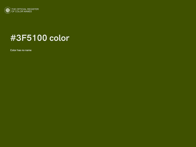 #3F5100 color image