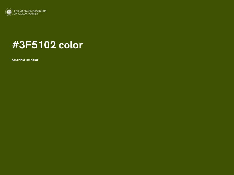 #3F5102 color image