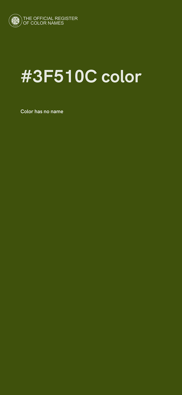 #3F510C color image
