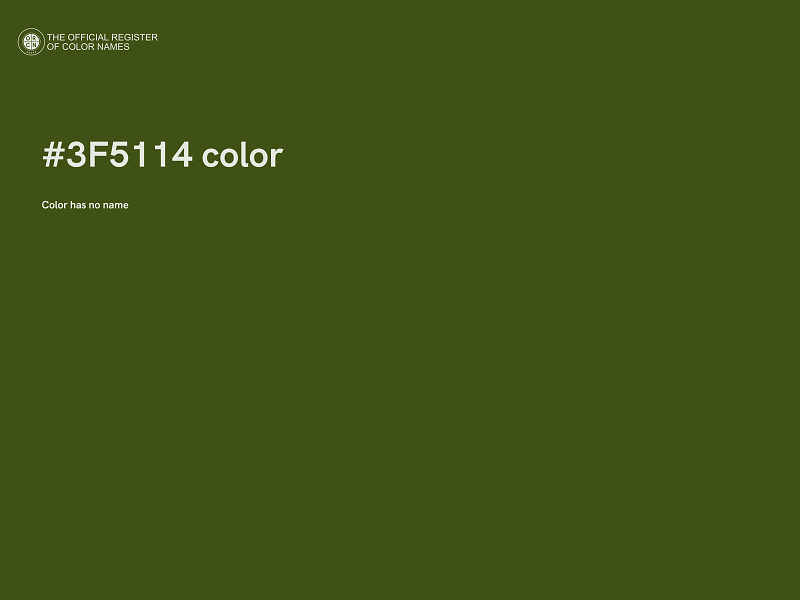 #3F5114 color image