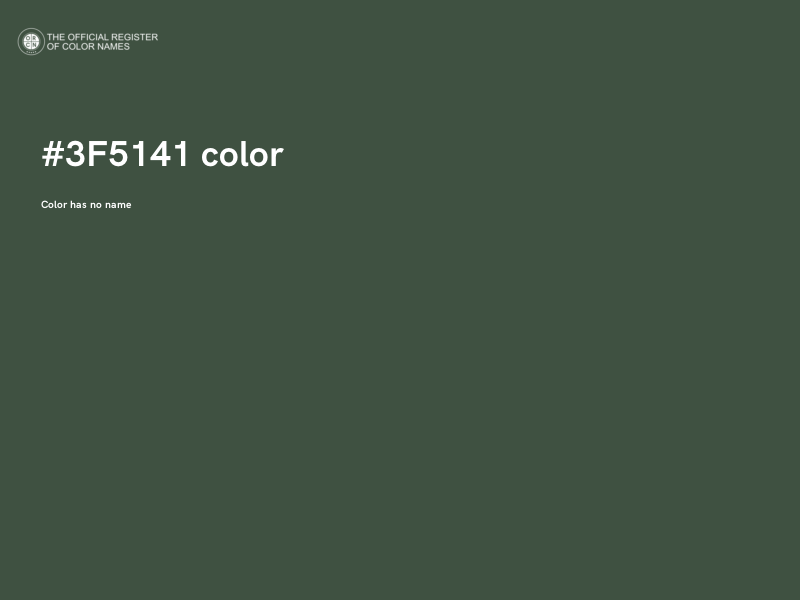 #3F5141 color image