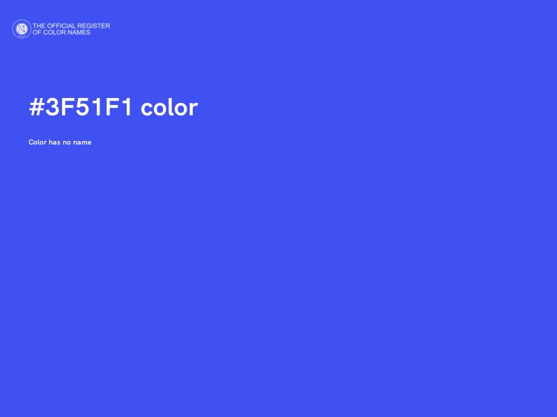 #3F51F1 color image
