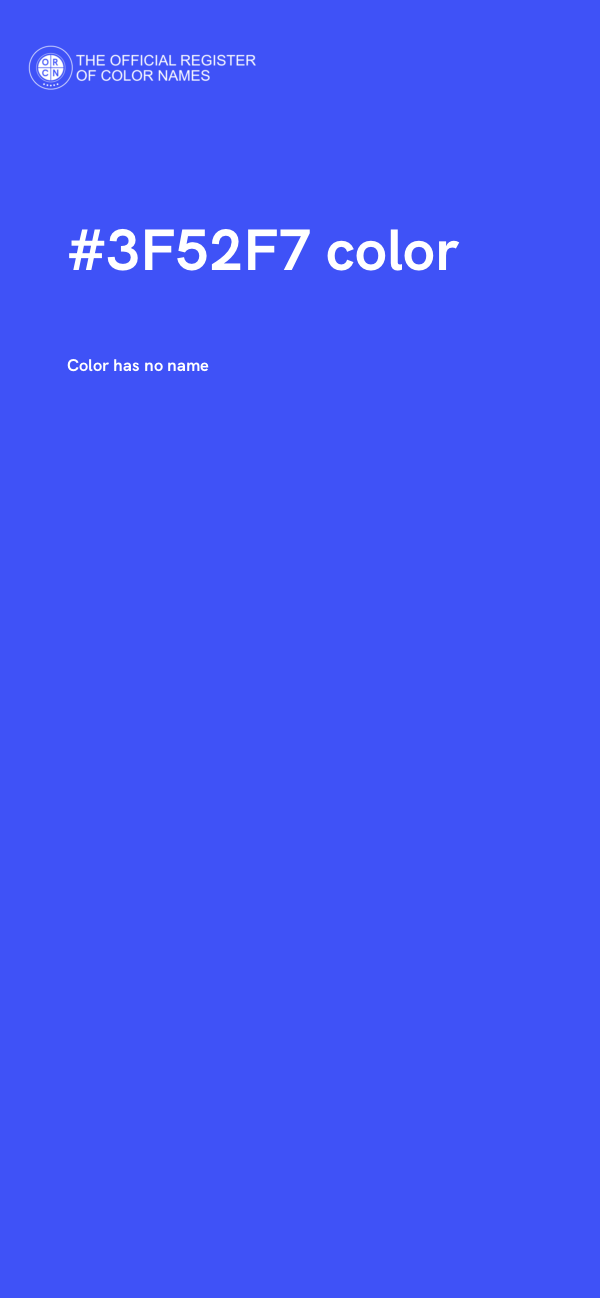 #3F52F7 color image