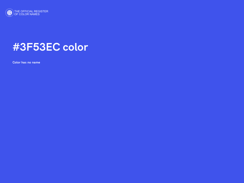#3F53EC color image