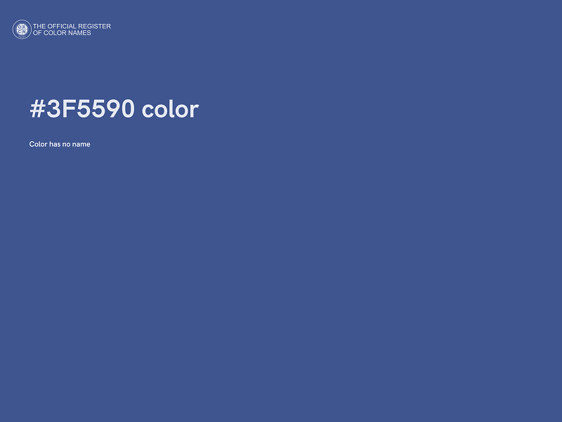 #3F5590 color image