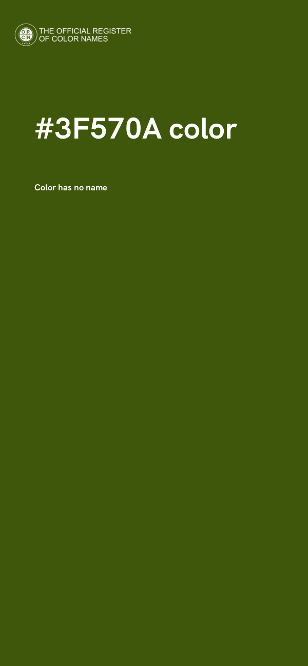 #3F570A color image