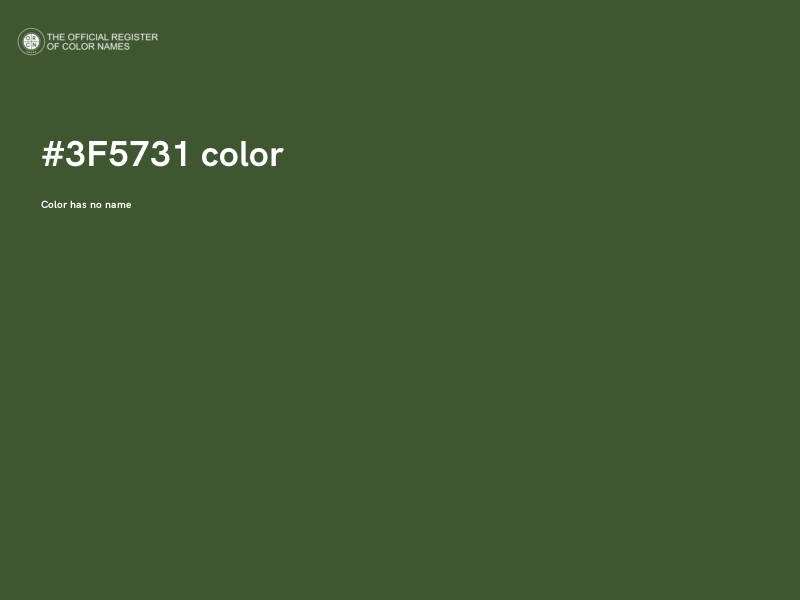 #3F5731 color image