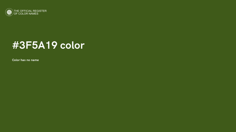 #3F5A19 color image