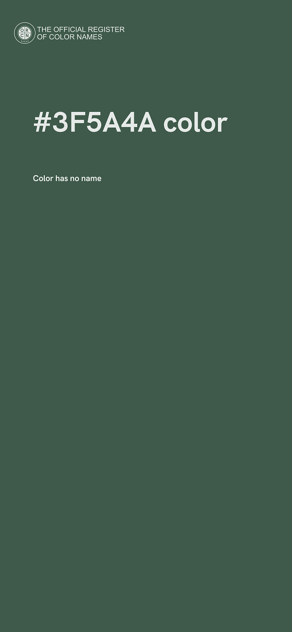 #3F5A4A color image