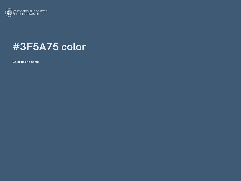 #3F5A75 color image