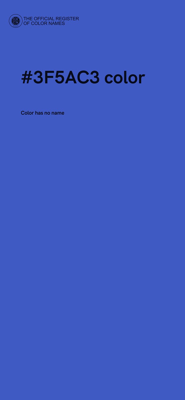 #3F5AC3 color image