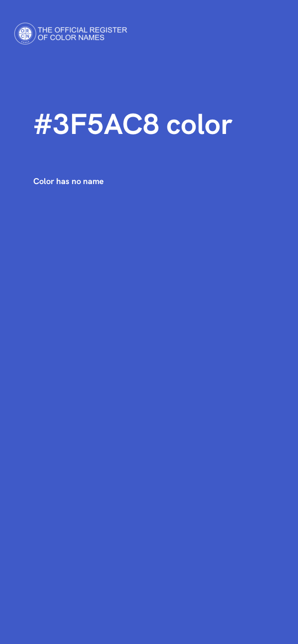 #3F5AC8 color image