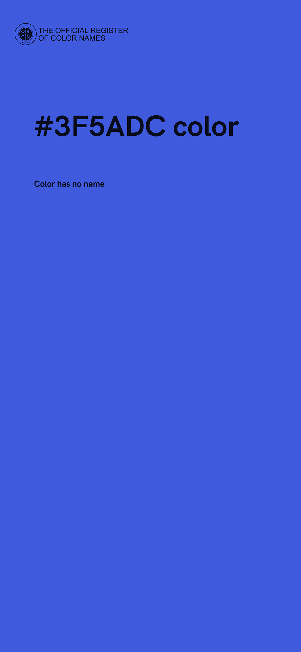 #3F5ADC color image