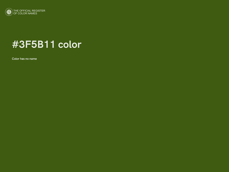 #3F5B11 color image