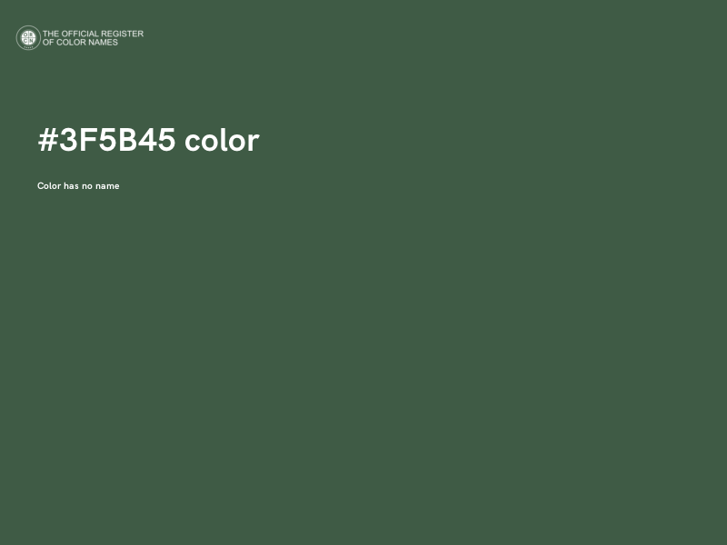 #3F5B45 color image