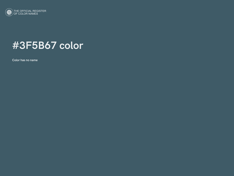 #3F5B67 color image