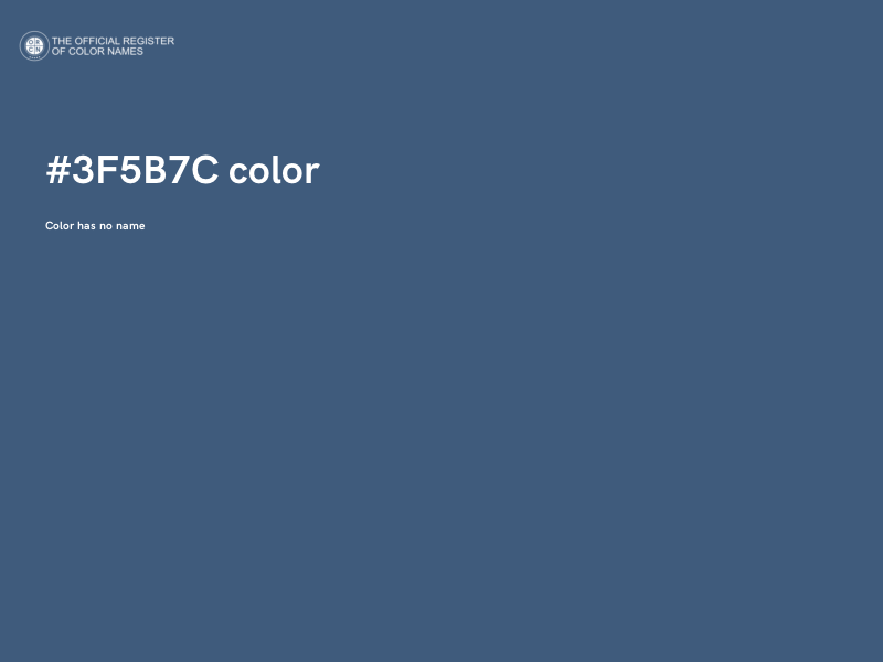 #3F5B7C color image