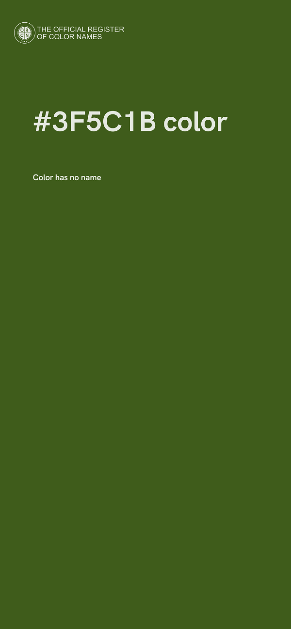 #3F5C1B color image