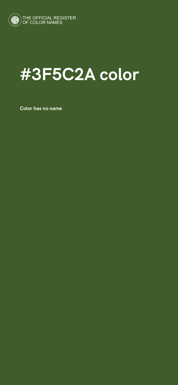 #3F5C2A color image