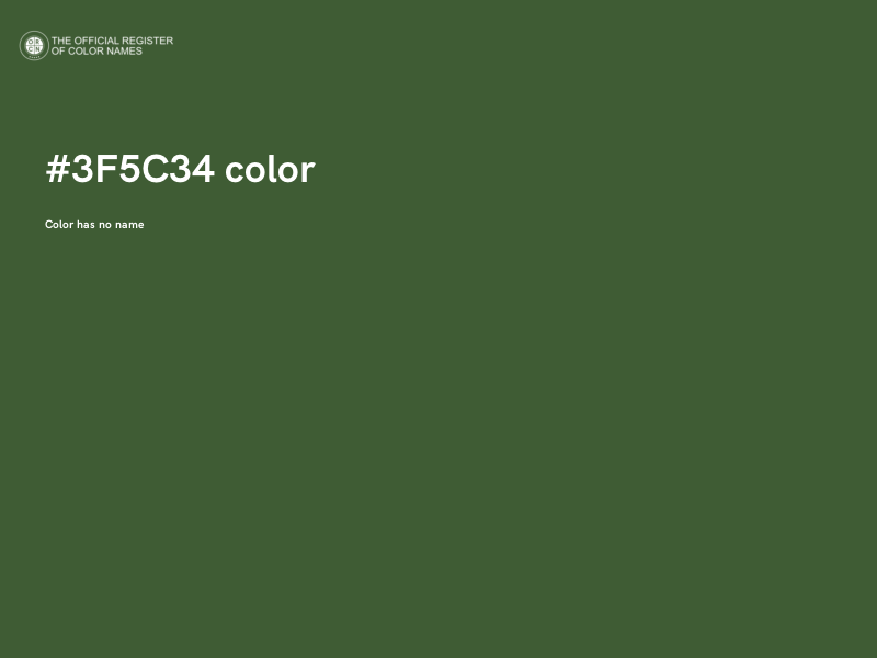 #3F5C34 color image