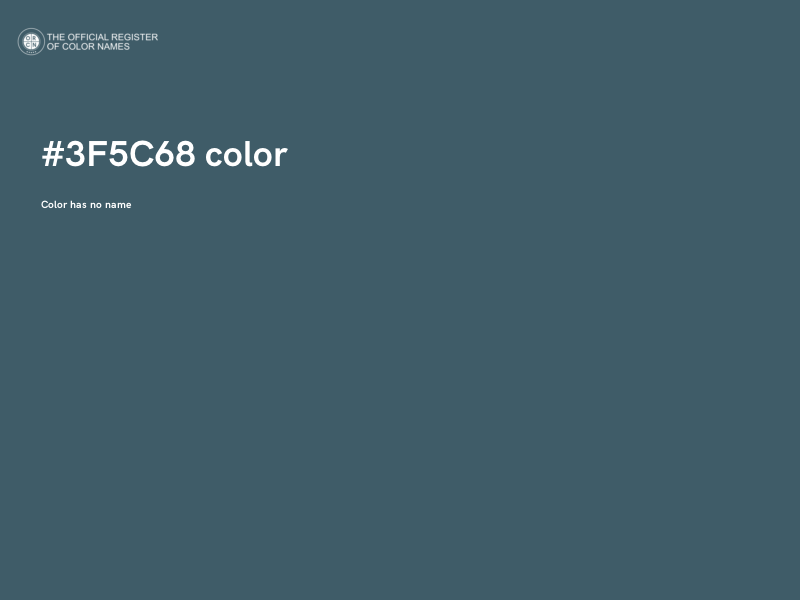 #3F5C68 color image